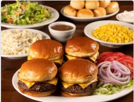 Family Sized Cheeseburgers