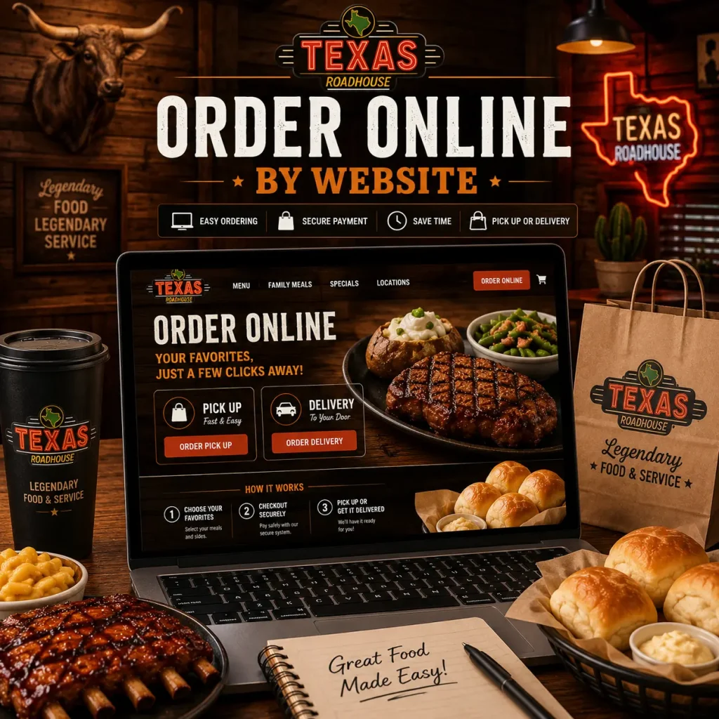 Texas Roadhuse Online order by Mobile App