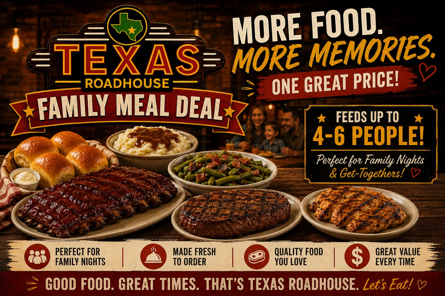 Texas Roadhouse Family Meal Deal